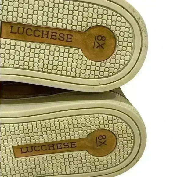 Lucchese Bootmaker Women’s Brown Tan Leather After the Ride Slip On Loafer 8.5 M - Picture 8 of 11